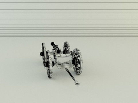 Assembly cannon 3D Модель