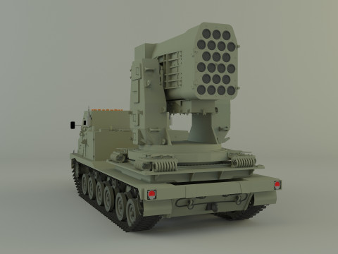 Military Russian Missle Luncher vehicle 3D 模型