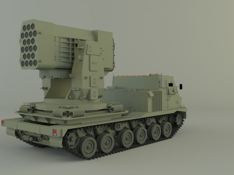 Military Russian Missle Luncher vehicle 3D 模型