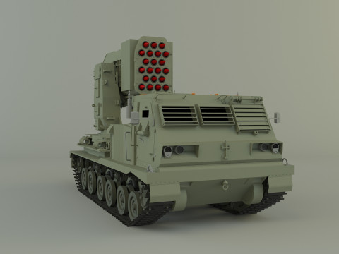 Military Russian Missle Luncher vehicle 3D 模型