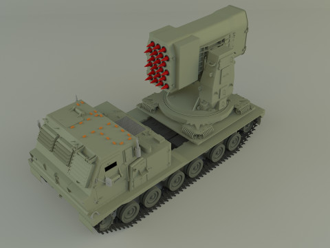 Military Russian Missle Luncher vehicle 3D 模型