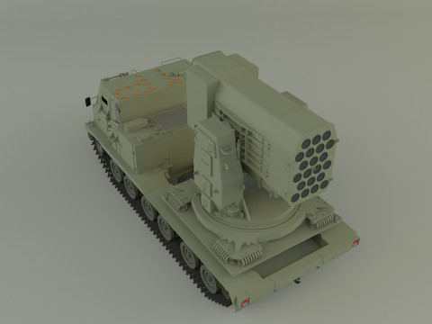 Military Russian Missle Luncher vehicle 3D 模型