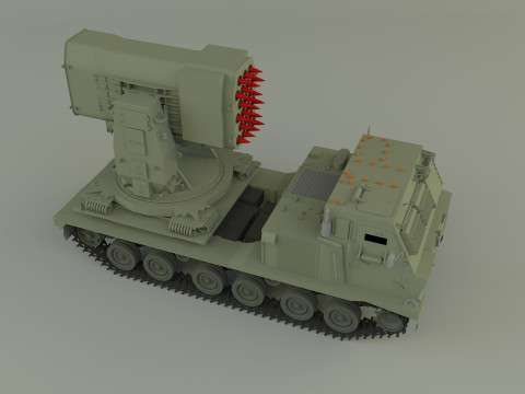 Military Russian Missle Luncher vehicle 3D 模型