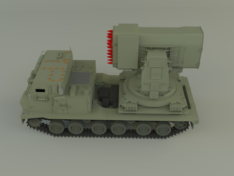 Military Russian Missle Luncher vehicle 3D 模型