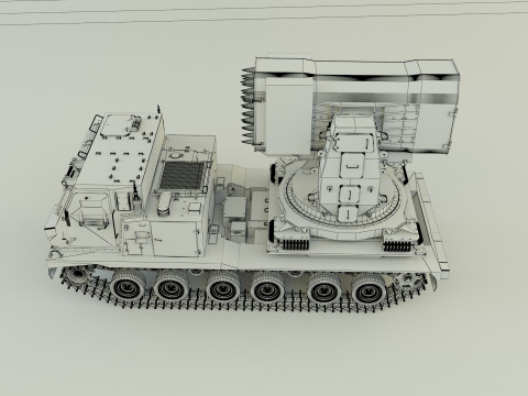 Military Russian Missle Luncher vehicle 3D 模型