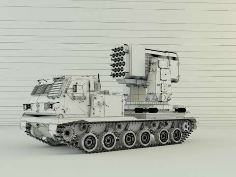 Military Russian Missle Luncher vehicle 3D 模型