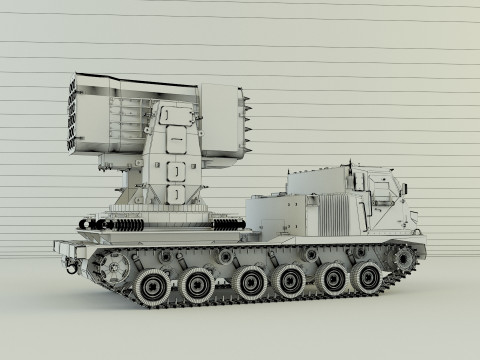 Military Russian Missle Luncher vehicle 3D 模型