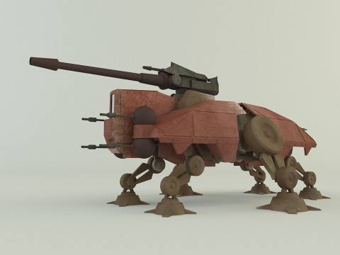 AT-TE Walker combat robot 3D 模型