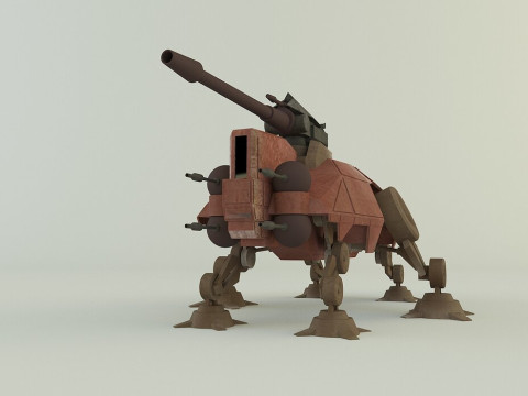 AT-TE Walker combat robot 3D Model