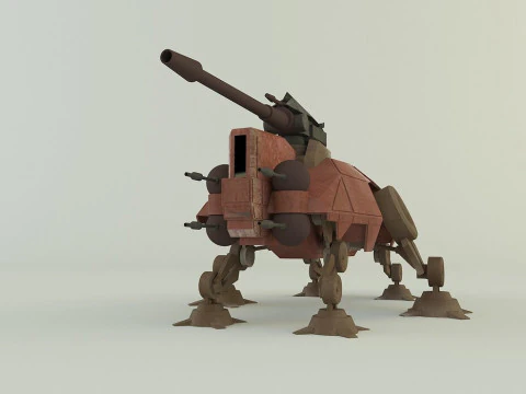 Rob&ocirc; de combate AT-TE Walker Modelo 3D