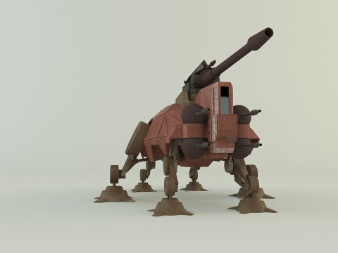 AT-TE Walker combat robot 3D Model