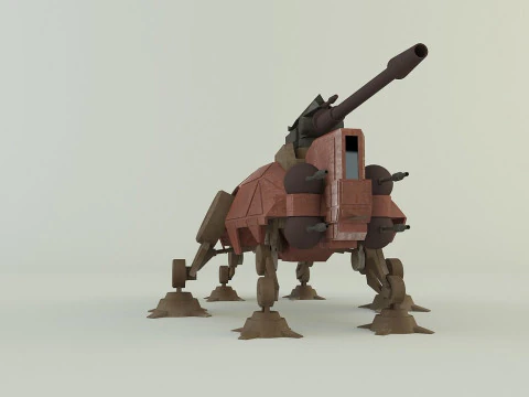 Rob&ocirc; de combate AT-TE Walker Modelo 3D