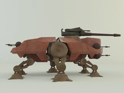 Rob&ocirc; de combate AT-TE Walker Modelo 3D