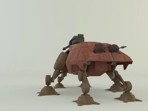 Rob&ocirc; de combate AT-TE Walker Modelo 3D