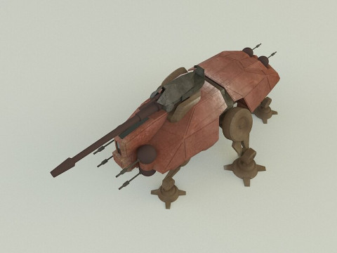 AT-TE Walker combat robot 3D Model