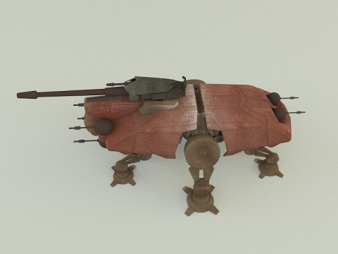 AT-TE Walker combat robot 3D Model