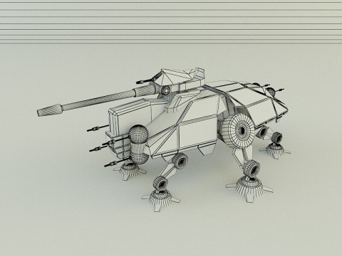 AT-TE Walker combat robot 3D Model