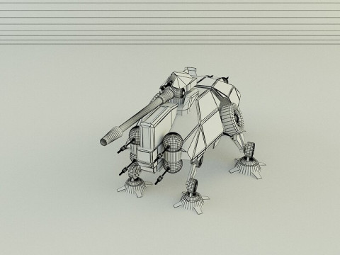 AT-TE Walker combat robot 3D Model