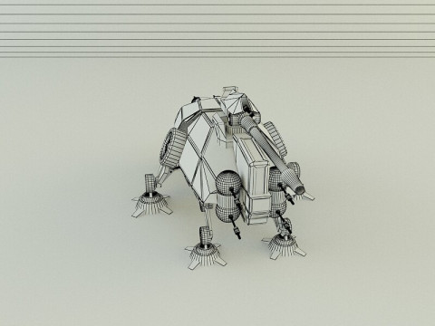 AT-TE Walker combat robot 3D Model