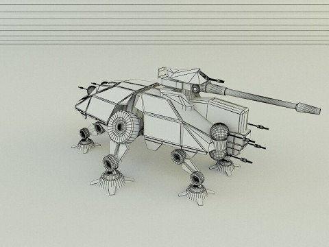 AT-TE Walker combat robot 3D Model