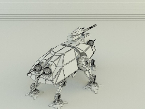 AT-TE Walker combat robot 3D Model