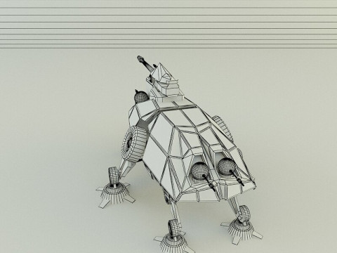 AT-TE Walker combat robot 3D Model
