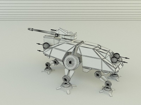AT-TE Walker combat robot 3D Model