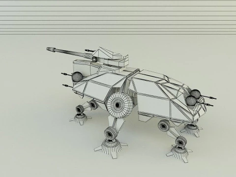Rob&ocirc; de combate AT-TE Walker Modelo 3D