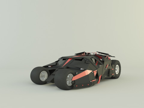 Batmobile car 3D 3D-Modell