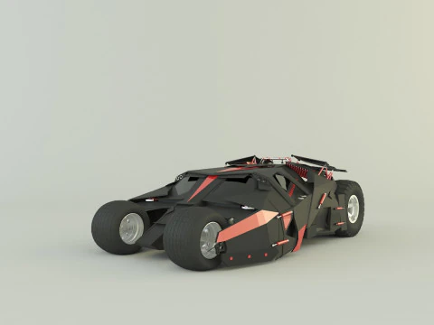 Batmobile car 3D 3D Model