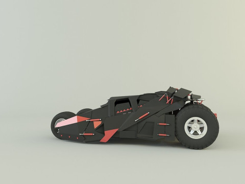 Batmobile car 3D 3D-Modell