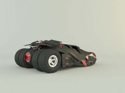Batmobile car 3D 3D-Modell