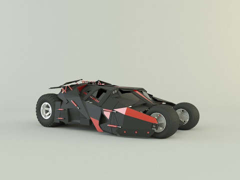 Batmobile car 3D 3D-Modell