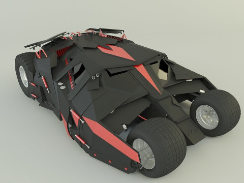 Batmobile car 3D 3D-Modell