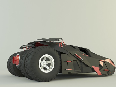Batmobile car 3D 3D-Modell