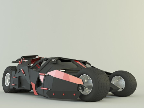 Batmobile car 3D 3D-Modell