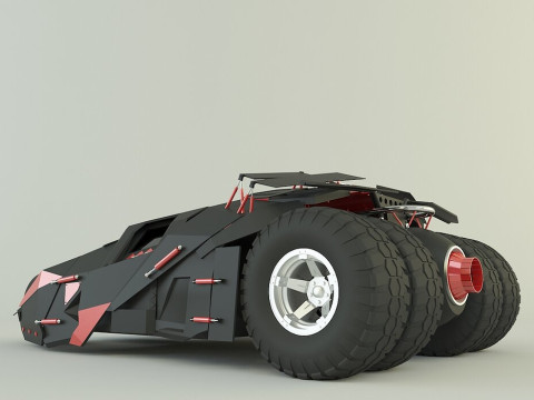 Batmobile car 3D 3D-Modell