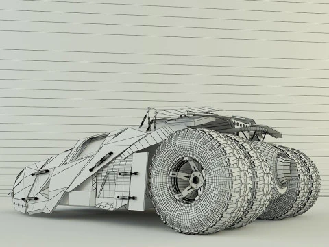 Batmobile car 3D 3D Model