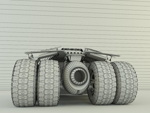 Batmobile car 3D 3D-Modell