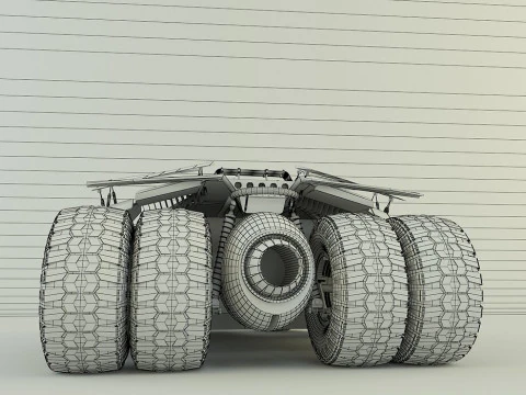 Batmobile car 3D 3D Model