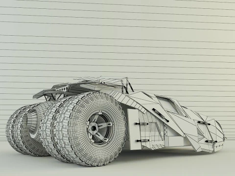 Batmobile car 3D 3D Model