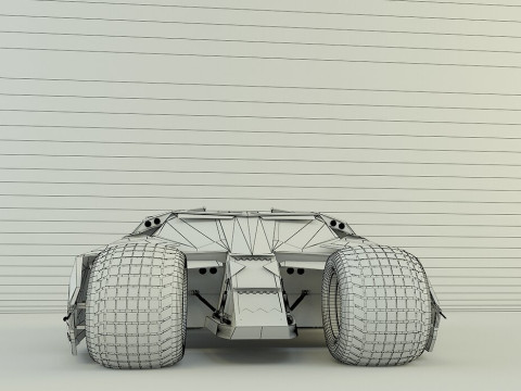 Batmobile car 3D 3D-Modell