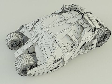 Batmobile car 3D 3D-Modell