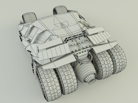 Batmobile car 3D 3D-Modell