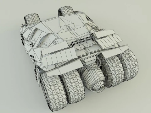 Batmobile car 3D 3D Model