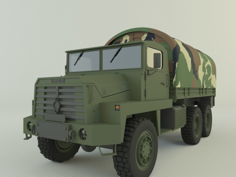 Berliet GBC 8 KT military truck 3D 모델