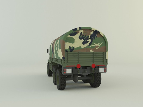Berliet GBC 8 KT military truck 3D Модель