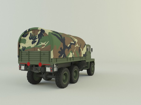Berliet GBC 8 KT military truck 3D Модель