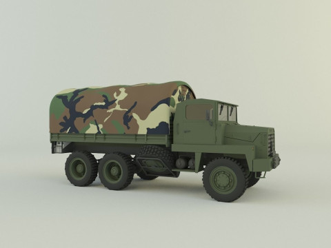 Berliet GBC 8 KT military truck 3D Модель