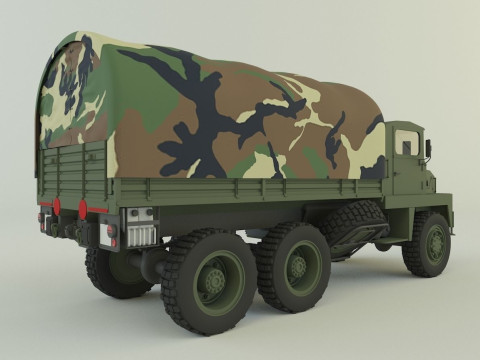 Berliet GBC 8 KT military truck 3D Модель